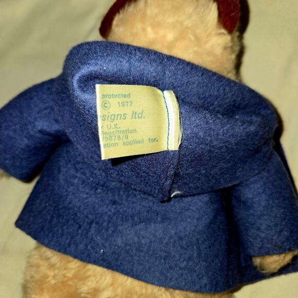 Paddington Bear Beanie Vintage Original Gabrielle Designs 1977 Collectible Rare - Picture 5 of 12